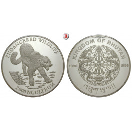 Bhutan, Jigme Singay Wangchuk, 50 Ngultrum 1996, 999,0 g fein, PP
