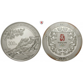China, 300 Yuan 2008, 999,0 g fein, PP