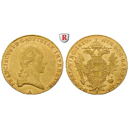 Österreich, Kaiserreich, Franz II. (I.), Dukat 1810, ss-vz/vz