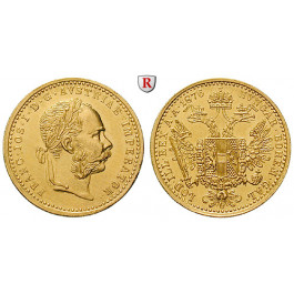 Österreich, Kaiserreich, Franz Joseph I., Dukat 1876, 3,44 g fein, vz-st