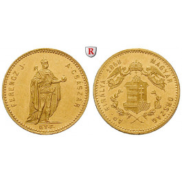 Ungarn, Franz Joseph I., Dukat 1869, vz/vz+