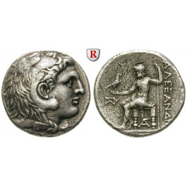 Makedonien, Königreich, Alexander III. der Grosse, Tetradrachme 285-275 v.Chr., ss+/ss