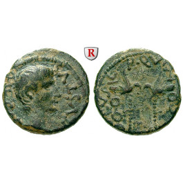 Römische Provinzialprägungen, Phönizien, Berytus, Augustus, Bronze 6-4 v. Chr., ss