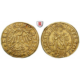 Nürnberg, Stadt, Goldgulden 1612, ss+