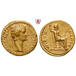 Römische Kaiserzeit, Tiberius, Aureus 14-37, vz/ss+