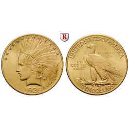 USA, 10 Dollars 1926, 15,05 g fein, vz+
