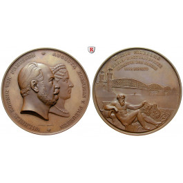 Brandenburg-Preussen, Königreich Preussen, Wilhelm I., Bronzemedaille 1870, f.prfr.