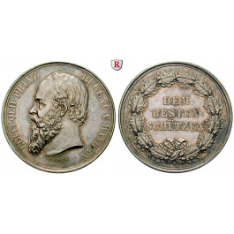 Bayern, Königreich, Luitpold, Prinzregent, Silbermedaille o.J., f.st