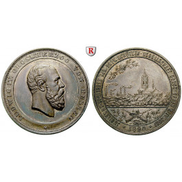 Hessen, Hessen-Darmstadt, Ludwig IV., Silbermedaille 1890, vz-st