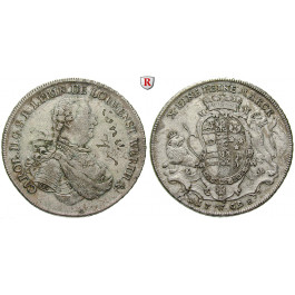 Löwenstein, Löwenstein-Rochefort, Karl Thomas, Konventionstaler 1769, ss