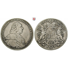 Trier, Bistum, Johann Philipp von Walderdorff, Konventionstaler 1764, ss