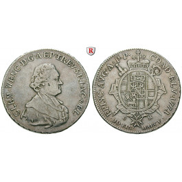 Trier, Bistum, Clemens Wenzeslaus von Sachsen, Konventionstaler 1771, ss