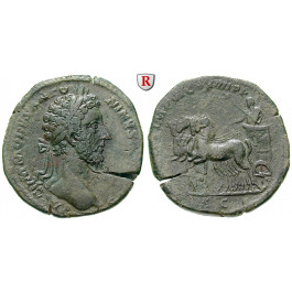 Römische Kaiserzeit, Commodus, Sesterz 183, ss