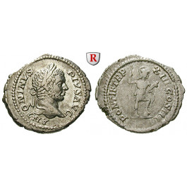 Römische Kaiserzeit, Caracalla, Denar 209, ss+/ss