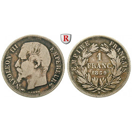 Frankreich, Napoleon III., Franc 1859, f.ss