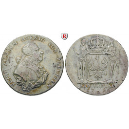 Brandenburg-Preussen, Königreich Preussen, Friedrich Wilhelm II., Taler 1796, ss