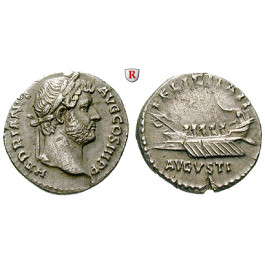 Römische Kaiserzeit, Hadrianus, Denar 134-138, vz