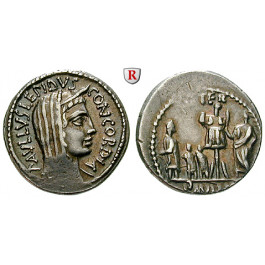 Römische Republik, L. Aemilius Lepidus Paullus, Denar 62 v.Chr., ss-vz