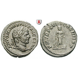 Römische Kaiserzeit, Caracalla, Denar 215, f.vz