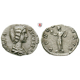 Römische Kaiserzeit, Julia Domna, Frau des Septimius Severus, Denar 199, ss-vz