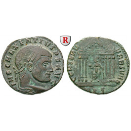 Römische Kaiserzeit, Maxentius, Follis 307, ss