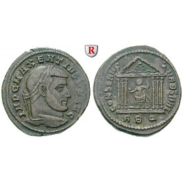 Römische Kaiserzeit, Maxentius, Follis 308-310, ss