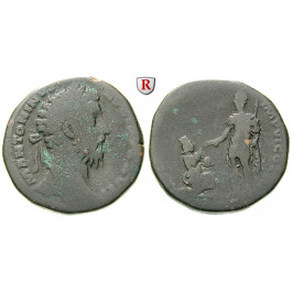 Römische Kaiserzeit, Marcus Aurelius, Sesterz 173, f.ss