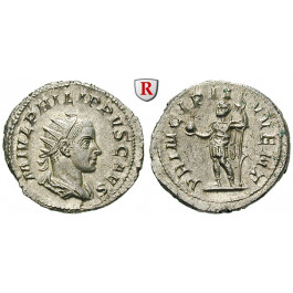 Römische Kaiserzeit, Philippus II., Caesar, Antoninian 244-246, st