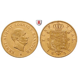 Braunschweig, Königreich Hannover, Ernst August, 5 Taler 1848, ss+