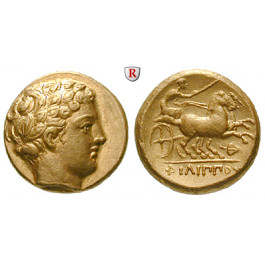 Makedonien, Königreich, Philipp II., Stater 340-328 v.Chr., vz+/vz