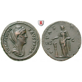 Römische Kaiserzeit, Faustina I., Frau des Antoninus Pius, As nach 141, ss-vz