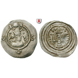 Sasaniden, Kavad I. (1. Reg.), Drachme Jahr 11-42, ss+