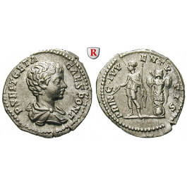 Römische Kaiserzeit, Geta, Caesar, Denar 199-202, vz/ss-vz