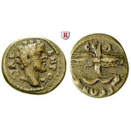 Römische Provinzialprägungen, Pisidien, Selge, Lucius Verus, Bronze, ss