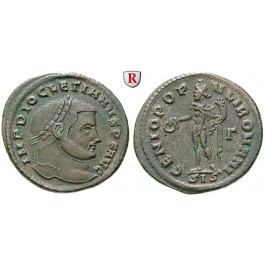 Römische Kaiserzeit, Diocletianus, Follis 299, vz