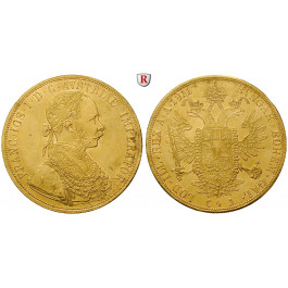 Österreich, Kaiserreich, Franz Joseph I., 4 Dukaten 1911, 13,76 g fein, ss-vz