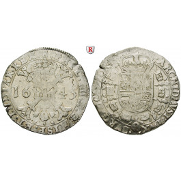 Belgien, Tournai, Philipp IV., Patagon 1645, ss
