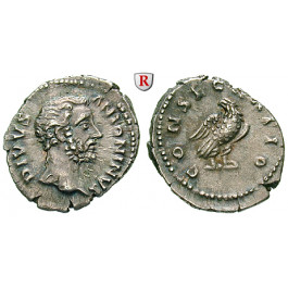 Römische Kaiserzeit, Antoninus Pius, Denar nach 161, ss-vz