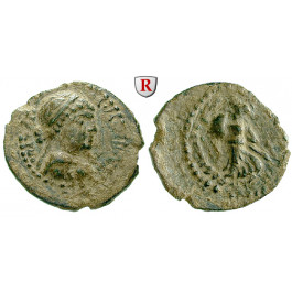 Ägypten, Königreich der Ptolemäer, Kleopatra VII., Bronze Jahre 21 (Ägypten) und 6 (Chalkis) = 32/31 v.Chr., ss+/ss