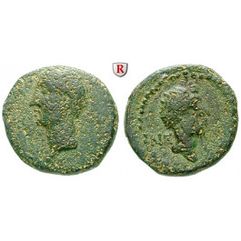 Römische Provinzialprägungen, Koile Syria, Chalkis sub Libanon, Octavian, Bronze 31-27 v.Chr., ss