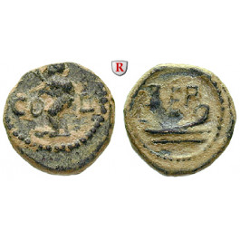 Römische Provinzialprägungen, Phönizien, Berytus, Autonome Prägungen, Bronze 1.Jh. n.Chr., ss