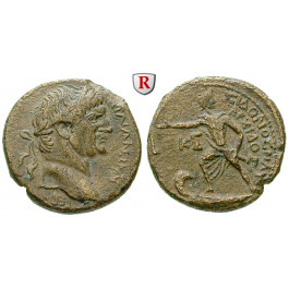 Römische Provinzialprägungen, Phönizien, Sidon, Traianus, Bronze Jahr 227 = 116/7 n.Chr., ss+