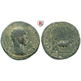 Römische Provinzialprägungen, Mesopotamien, Rhesaena, Traianus Decius, Bronze, ss/f.ss