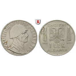 Albanien, Vittorio Emanuele III., Lek 1939, ss-vz