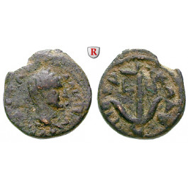 Römische Provinzialprägungen, Judaea, Tiberias, Traianus, Bronze 90 = 108/9 n.Chr., s-ss/ss