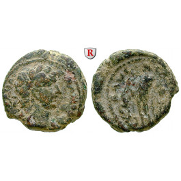 Römische Provinzialprägungen, Judaea, Caesarea Maritima, Hadrianus, Bronze, s-ss