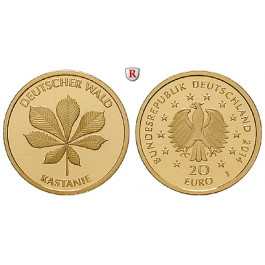 Bundesrepublik Deutschland, 20 Euro 2014, nach unserer Wahl, D-J, 3,89 g fein, st