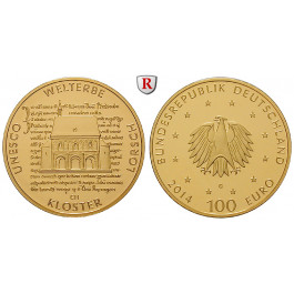 Bundesrepublik Deutschland, 100 Euro 2014, nach unserer Wahl, D-J, 15,55 g fein, st