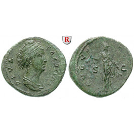 Römische Kaiserzeit, Faustina I., Frau des Antoninus Pius, As nach 141, ss-vz
