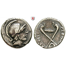 Römische Republik, D. Iunius Brutus Albinus, Denar 48 v.Chr., f.ss